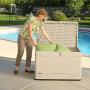 Lifetime 60059 Black Bottom & Desert (Tan) Sides and Lid Outdoor Storage Box-80 Gal, 80 Gallon, Desert Sand Lifetime 60059 Black Bottom & Desert (Tan) Sides and Lid Outdoor Storage Box-80 Gal, 80 Gallon, Desert Sand