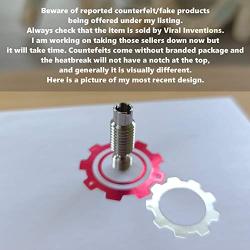Titanium V6 heatbreak V2.3 by 3D passion (1.75mm, All-Metal, Our in-House New Design), 1-Pack