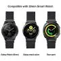 Valkit Compatible Galaxy Watch 46mm/Galaxy Watch 3 45mm Bands, 22mm Stainless Steel Wrist Band Metal Strap Bracelet for Galaxy Watch 46mm/Galaxy Watch 3 45mm/Gear S3 Frontier,Sliver+Black