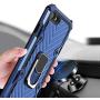 Military Grade for iPhone 8 Case iPhone 7 Case iPhone SE 2020 Metal Rotating Ring with Kickstand Holder Armor Heavy Duty Shockproof Drop Protective Cover for iPhone 8/7/SE 2020 Phone Case (Blue)