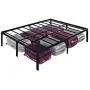 Olee Sleep 18'' Heavy Duty Queen Steel Slat, No Box Spring Needed, Black Olee Sleep 18'' Heavy Duty Queen Steel Slat, No Box Spring Needed, Black