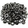 Sbest 3/16'' (5MM) Hole Size 100 Sets Metal Grommets Eyelets with Washers for Bead Cores, Clothes, Leather, Canvas (5mm, Gunmetal)