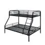 Amazon Basics Heavy Duty Twin-Over-Full Metal Bunk Bed, Easy Assembly with Enhanced Upper-Level Guardrail, Black Amazon Basics Heavy Duty Twin-Over-Full Metal Bunk Bed, Easy Assembly with Enhanced Upper-Level Guardrail, Black