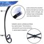 MUMTOP Outdoor Glass Birdbath with Metal Stand for Lawn Yard Garden Decor,18” Dia/21.65 Height
