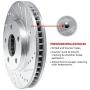 For 1994-2002 Mazda Miata R1 Concepts eLine Front Rear Drill/Slot Brake Rotors Kit + Ceramic Brake Pads