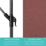 Best Choice Products 10ft Solar LED Offset Hanging Market Patio Umbrella for Backyard, Poolside, Lawn and Garden w/Easy Tilt Adjustment, Polyester Shade, 8 Ribs - Deep Taupe Best Choice Products 10ft Solar LED Offset Hanging Market Patio Umbrella for Backyard, Poolside, Lawn and Garden w/Easy Tilt Adjustment, Polyester Shade, 8 Ribs - Deep Taupe