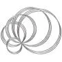 Benvo Metal Rings Hoops 15 Pieces Steel Craft Silver Rings for Dream Catcher, Macrame and Other DIY Projects in 5 Sizes (2 Inch, 3 Inch, 4 Inch, 5.5 Inch, 6.3 Inch, Silver) Benvo Metal Rings Hoops 15 Pieces Steel Craft Silver Rings for Dream Catcher, Macrame and Other DIY Projects in 5 Sizes (2 Inch, 3 Inch, 4 Inch, 5.5 Inch, 6.3 Inch, Silver)