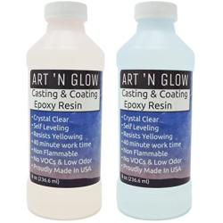 Art N Glow Clear Casting and Coating Epoxy Resin - 16 Ounce Kit