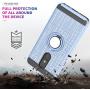 YmhxcY Compatible for LG Stylo 5 / LG Stylo 5 Plus/LG Stylo 5V / LG Stylo 5X Case,360 Degree Rotating Ring & Bracket Dual Layer Shock Bumper Cover for LG Stylo 5-ZH Metal Slate