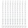 10 Ft Crystal Chandelier Pendants Beads Chain Parts Glass Beads Teardrop Crystal for Christmas Wedding Party Tree Garlands Decoration,Jewelry Making,and Other DIY Craft Projects 10 Pcs
