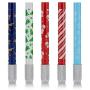 Pencil Extenders Set of 5 Pencil Lengthener for Color Pencils - Perfect gift for artist with Christmas Design