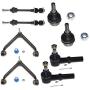 MILLION PARTS 8 Pcs Front Lower Upper Control Arm Ball Joints Compatible for 02-05 Dodge Ram 1500 Outer Tie Rod End Link Sway Bar Suspension Kit K7424 K7400 K7411 ES3538