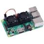 Reroflag Nespi Ultimate Cooling Fan Kit Dual Fans + Heatsinks For Raspberry Pi 3/2/B+