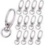 BronaGrand Pack of 50 D Swivel Trigger Clips Hooks Metal Key Ring Lobster Clasps BronaGrand Pack of 50 D Swivel Trigger Clips Hooks Metal Key Ring Lobster Clasps