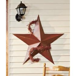 Large Vintage Rustic Metal Country Barn Star