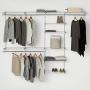 Rubbermaid Configurations Custom Closet Deluxe Kit, White, 4 to 8 Foot, FG3H8900WHT Rubbermaid Configurations Custom Closet Deluxe Kit, White, 4 to 8 Foot, FG3H8900WHT