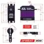AGFRC 55KG Digital Steering Servo High Torque Programmable Full Metal Gear Brushless Servo for 1/8 1/10 RC Models, Control Angle 180° (A86BHM(Purple)&AGF-SPV2) AGFRC 55KG Digital Steering Servo High Torque Programmable Full Metal Gear Brushless Servo for 1/8 1/10 RC Models, Control Angle 180° (A86BHM(Purple)&AGF-SPV2)