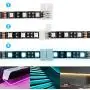 10Packs 4-Pin RGB LED Light Strip Connectors 10mm Unwired Gapless Solderless Adapter Terminal Extension for SMD 5050 Multicolor LED Strip (10Pack 4PIN RGB Connector)