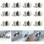 12 Sets Button Pins for Jeans, No Sew Pants Button Pins Detachable Instant Replacement Jean Button Pins for Pants Siliver 12 Sets Button Pins for Jeans, No Sew Pants Button Pins Detachable Instant Replacement Jean Button Pins for Pants Siliver