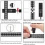STIROLL Thin Replacement Band Compatible for Apple Watch 38mm 40mm 42mm 44mm, Stainless Steel Metal Wristband Women Men for iWatch SE Series 6/5/4/3/2/1 (Black+Silver, 38mm/40mm)