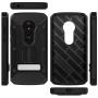 Moto E5 Play / E5 Cruise Case, Evocel [Explorer Series Pro] Premium Full Body Case with Glass Screen Protector, Belt Clip, Metal Kickstand for Motorola Moto E5 Cruise/Moto E5 Play, Black