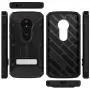 Moto E5 Play / E5 Cruise Case, Evocel [Explorer Series Pro] Premium Full Body Case with Glass Screen Protector, Belt Clip, Metal Kickstand for Motorola Moto E5 Cruise/Moto E5 Play, Black