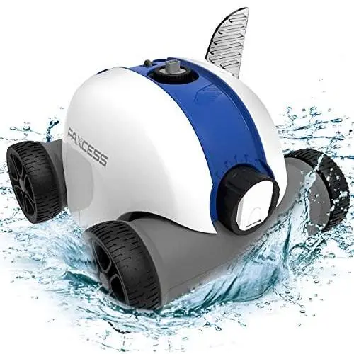 PAXCESS Cordless Automatic Pool Cleaner, Robotic Pool Cleaner with 5000mAh Rechargeable Battery, 90 Mins Working Time, IPX8 Waterproof, Lightweight, Good for Cleaning In-Ground/Above Ground Pool PAXCESS Cordless Automatic Pool Cleaner, Robotic Pool Cleaner with 5000mAh Rechargeable Battery, 90 Mins Working Time, IPX8 Waterproof, Lightweight, Good for Cleaning In-Ground/Above Ground Pool