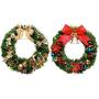 Tatuo 5 Pieces Metal Wreath Frame Ring Round DIY Macrame Floral Crafts Wire Wreath Form Christmas Decoration Door Craft (Deep Green, 16 Inch, 14 Inch, 12 Inch, 8 Inch)
