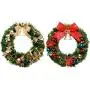 Tatuo 5 Pieces Metal Wreath Frame Ring Round DIY Macrame Floral Crafts Wire Wreath Form Christmas Decoration Door Craft (Deep Green, 16 Inch, 14 Inch, 12 Inch, 8 Inch)