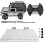 VGEBY RC Pedal, 1Pair/Set Durable Metal 1:12 Scale Remote Control Crawler Car Pedals Step Board Footboard RC Spare Part Accessory for MN 1/12 D90 RC Car