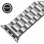 Watch Band Silver 38MM/40MM Stainless Steel Strap Wristband for Apple Watch Series4/3/2/1 All Version Comfortable Durable Folding Metal Clasp Classic Buckle Wrist Watch Strap,Updated Version