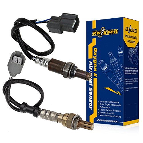 Kwiksen 234-9064 234-4733 Heated 2Pcs Air Fuel Ratio O2 Oxygen Sensor 1 Sensor 2 Upstream Downstream Replacement for Element 2003-2011 2.4L