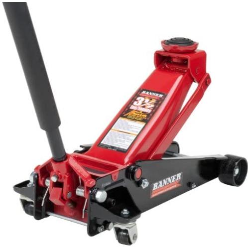 Blackhawk B6350 Black/Red Fast Lift Service Jack - 3.5 Ton Capacity