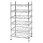 Muscle Rack WBS181435 24-Bottle Chrome Wine Rack, 18'' by 14'' by 35'', 35'' Height, 18'' Width, 660 lb. Load Capacity
