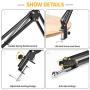 Cell Phone Holder, Phone Clip Holder Clamp for Desk,Universal Phone Stand Holder Mount Flexible 360° Rotation,Long Arm Bracket for 3.5-6.5in Phones Mobile Stand for Bed, Office, Kitchen