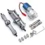 Baoer Metal Upgrade Parts 370 Motor Front and Rear Axle for WPL RC Car B-14 B16 B24 B36 C14 C24 C34 C44 1/16 Truck WPL-F