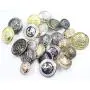 11 Pieces Metal Blazer Button Set - Eagle Badge - for Blazer, Suits, Sport Coat, Uniform, Jacket (Gold)