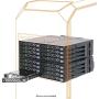 ICY DOCK ToughArmor Rugged Full Metal 16 Bay 2.5” SAS/SATA SSD/HDD Backplane Cage for 2X External 5.25” Bay - MB516SP-B