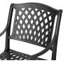 Christopher Knight Home Cayman Outdoor 6-Seater Cast Aluminum Dining Set, 7-Pcs Set, Black Sand