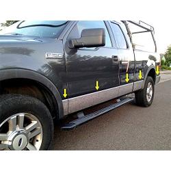 Tyger Auto Made in USA! Compatible with 2004-2008 Ford F150 SuperCab 6.5'' Short Bed W/O Fender Flare Rocker Panel 7'' Wide 10PC