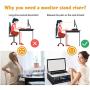 Tersework Monitor Stand Riser-Metal Mesh Computer Monitor Stand with Dual Pull Out Storage Drawer,Office Supplies Kit for PC, Computer, Laptop…