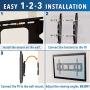 Mount-It! Large Tilting TV Wall Mount Bracket | 42 43 50 55 58 65 70 75 80 Inch | 220 Pound Capacity | VESA Compatible | Low Profile | Flat Screens