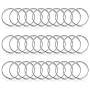 60pcs Key Chain Clip Hooks Swivel Clasps Lanyard Snap Hooks with Split Key Rings