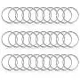 60pcs Key Chain Clip Hooks Swivel Clasps Lanyard Snap Hooks with Split Key Rings