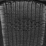 Flash Furniture Black Rattan Indoor-Outdoor Restaurant Stack Chair Flash Furniture Black Rattan Indoor-Outdoor Restaurant Stack Chair