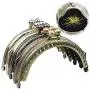 GuoFa 5pcs Metal Coin Purse Frame Multicolors 3.3''/8.5cm Metal Tow Ball Kiss Clasp Lock Clutch Frames Purse for DIY Handle Bag Sewing Craft