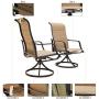 Romayard Outdoor Swivel Dining Chairs