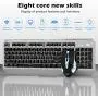 Rechargeable Wireless Keyboard and Mouse Combo, Ergonomic Metal Panel Keyboard with LED Backlight, 4-Color LED Backlight Optical Mice with Side Button, Easy to Clean, Anti-wear, for Office and Games Rechargeable Wireless Keyboard and Mouse Combo, Ergonomic Metal Panel Keyboard with LED Backlight, 4-Color LED Backlight Optical Mice with Side Button, Easy to Clean, Anti-wear, for Office and Games