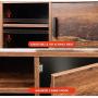 WLIVE 2 Drawer Dresser, Chest of Drawers with Open Shelf, Wood Storage Organizer Unit with Sturdy Metal Frame for Bedroom and Living Room, Rustic Oak WLIVE 2 Drawer Dresser, Chest of Drawers with Open Shelf, Wood Storage Organizer Unit with Sturdy Metal Frame for Bedroom and Living Room, Rustic Oak