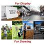 T-SIGN 66 Inches Reinforced Artist Easel Stand, Extra Thick Aluminum Metal Tripod Display Easel 21 to 66 Inches Adjustable Height with Portable Bag for Floor/Table-Top Drawing and Displaying, 2 Pack
